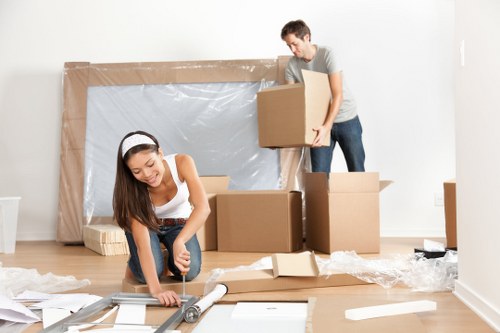 Professional packers handling household items for Kingston move