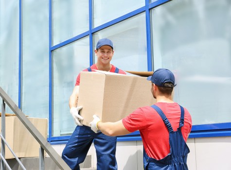 Climate-controlled storage unit protecting furniture