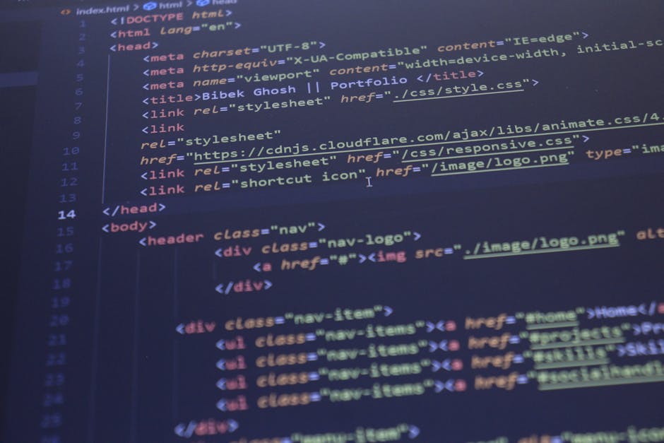 Image showing a close-up of a computer screen with a dark background displaying colorful lines of JavaScript code involving functions, variables, and event handling. The code is partially blurred, wit